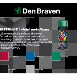 Den Braven SUPER COLOR METALLIC Lakier metaliczny spray 400ml